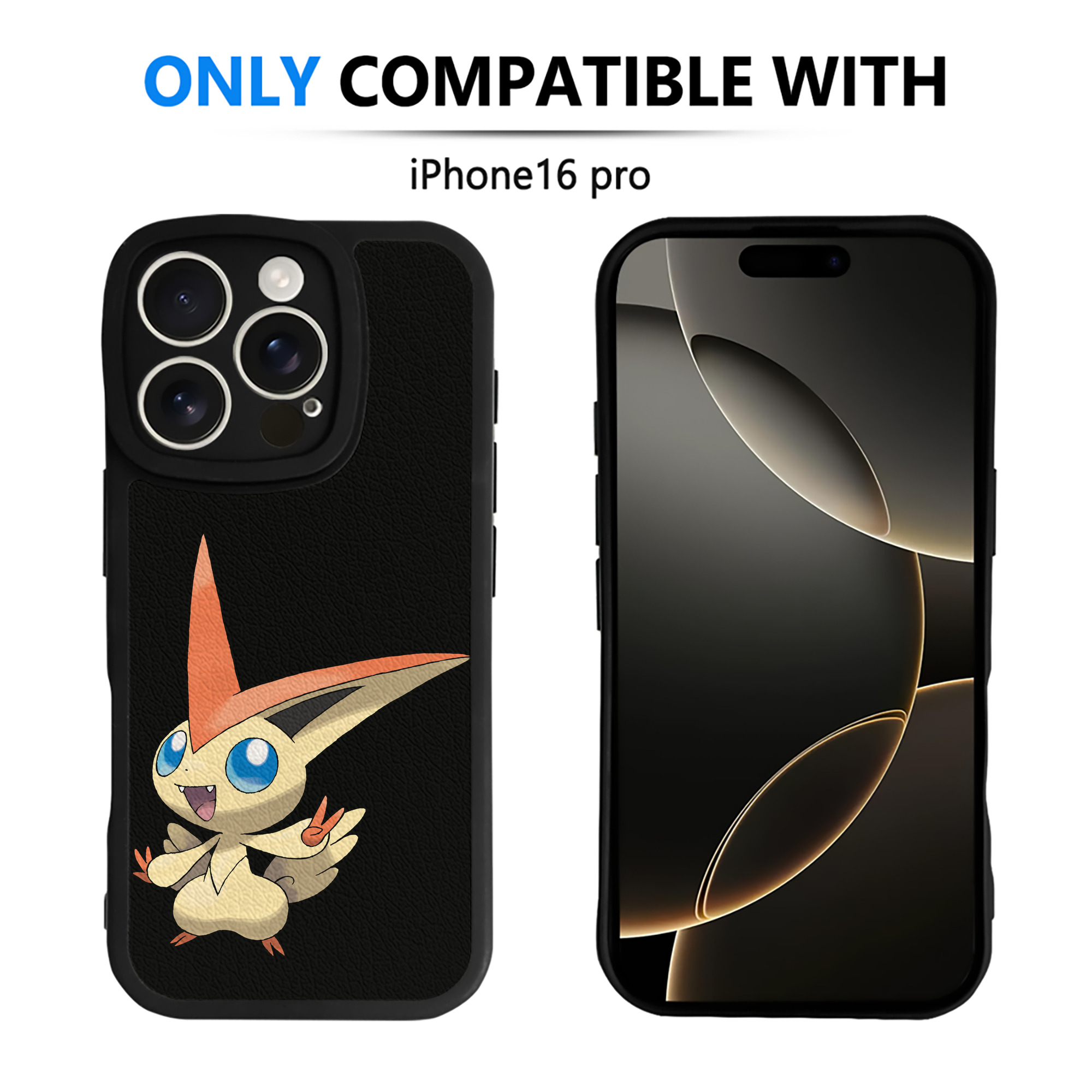 （画像用） ポケットモンスター Pokémon 【iPhone 16シリーズ対応】シリコンスマホケース（レザー調） 材質：シリコン